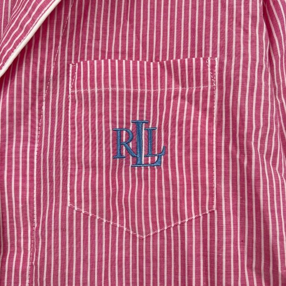Ralph Lauren Pink Striped Pajama Top | New With Tags - Picture 7 of 10